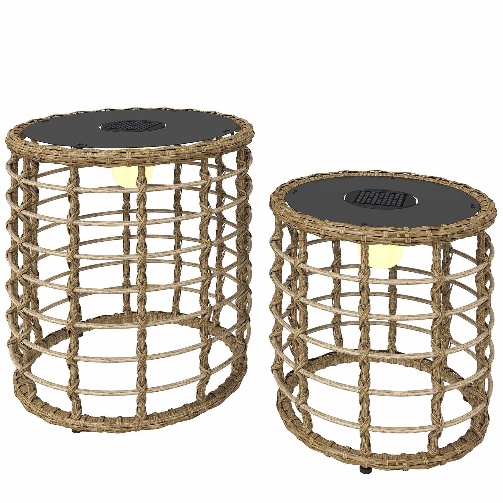 Solcellslampset i rotting – LED, bohemisk stil, IP44 | Hem & Hobby | Pryloteket