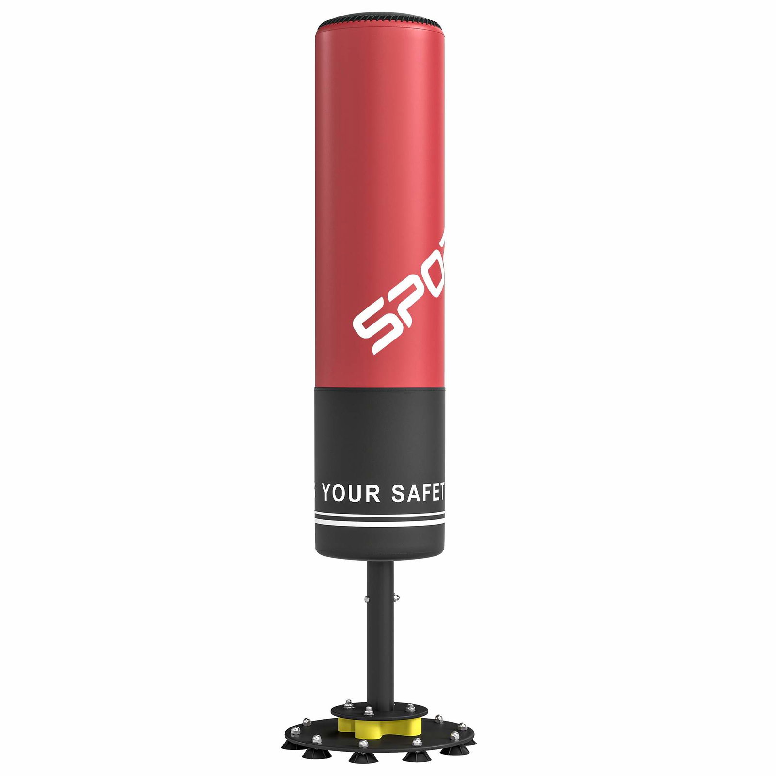 Fritstående boksebold 135 cm med sugekopper