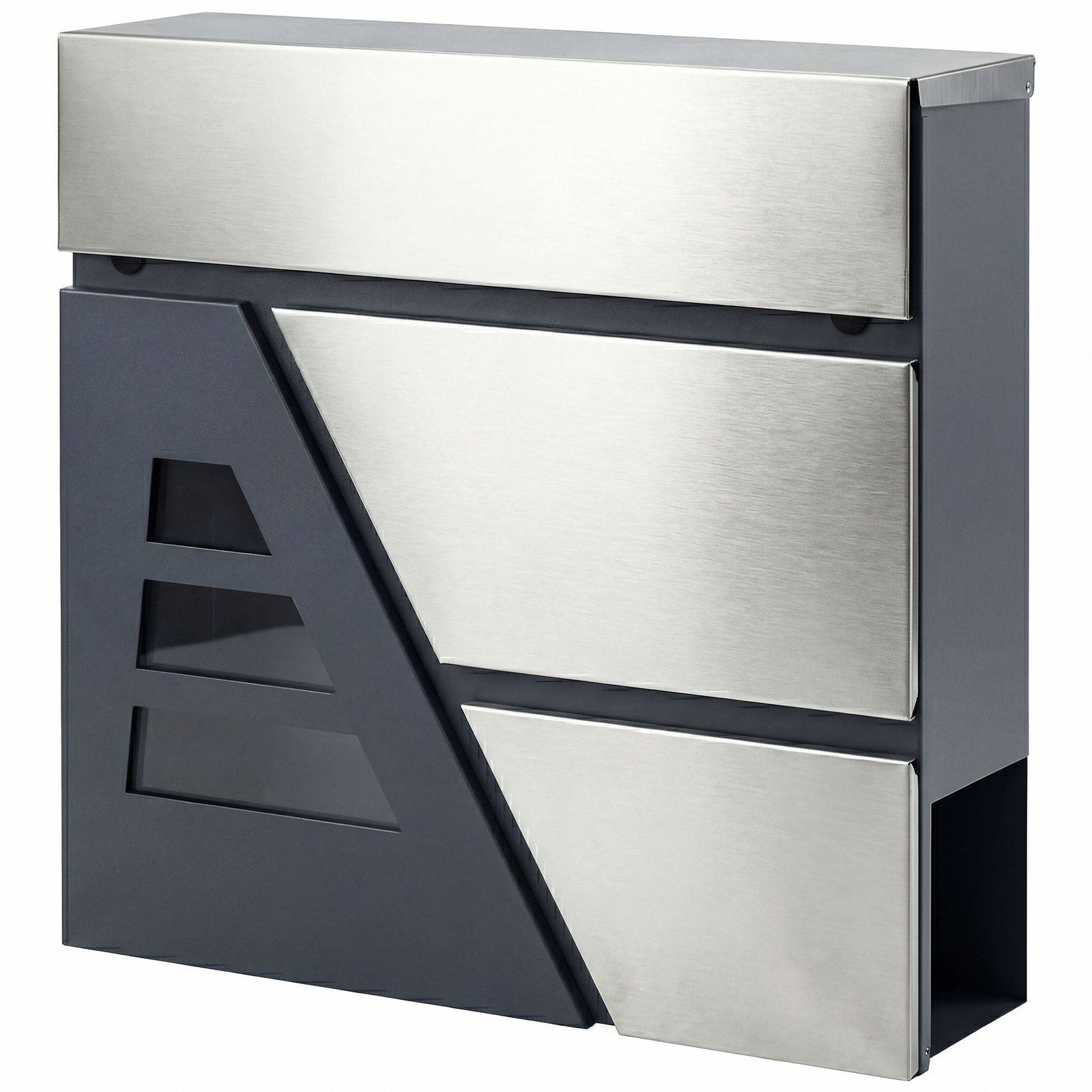 Väderbeständig väggmonterad brevlåda med tidningshållare | Hem & Hobby | Pryloteket