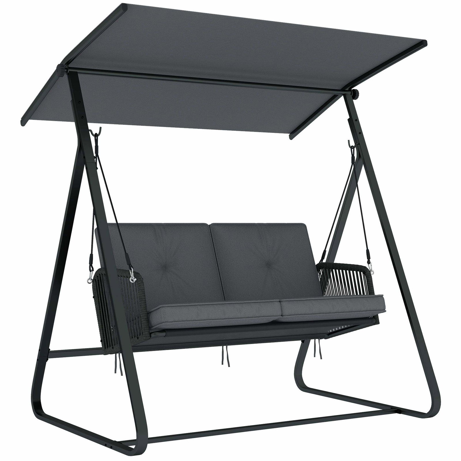 2-sits rottinggunga med justerbart tak och kuddar | Hem & Hobby | Pryloteket
