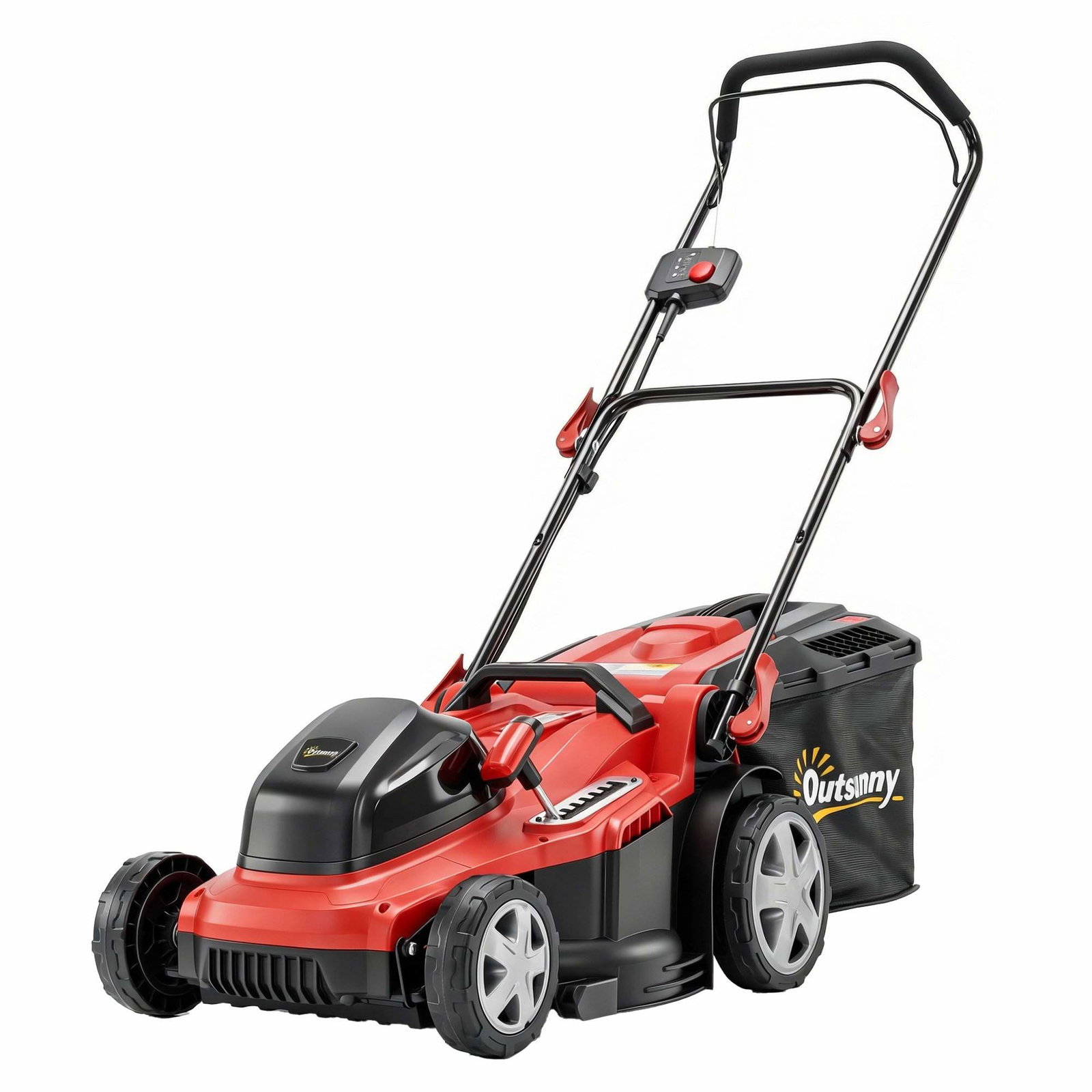 Elektrisk gräsklippare 800W, 40 cm kniv, 45 liters säck, 7 höjder | Hem & Hobby | Pryloteket