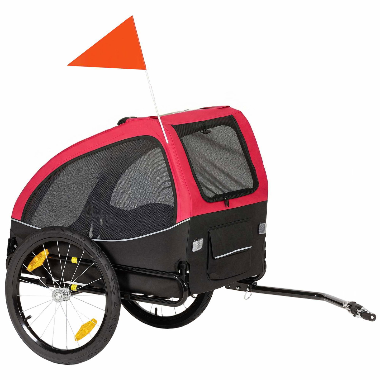 Hopfällbar hundvagn med reflexer och nätfönster | Hem & Hobby | Pryloteket