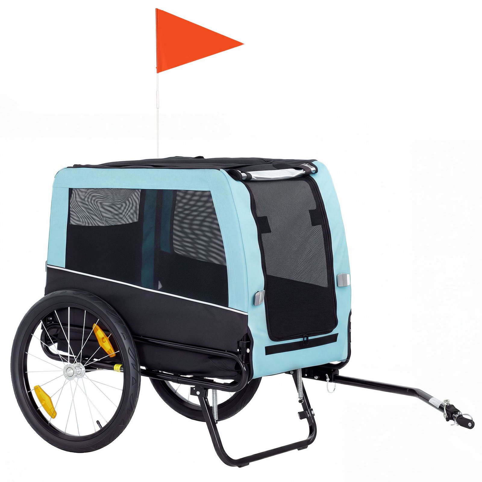 Hopfällbar cykelvagn för hund – Reflexer, koppel, max 20 kg | Hem & Hobby | Pryloteket