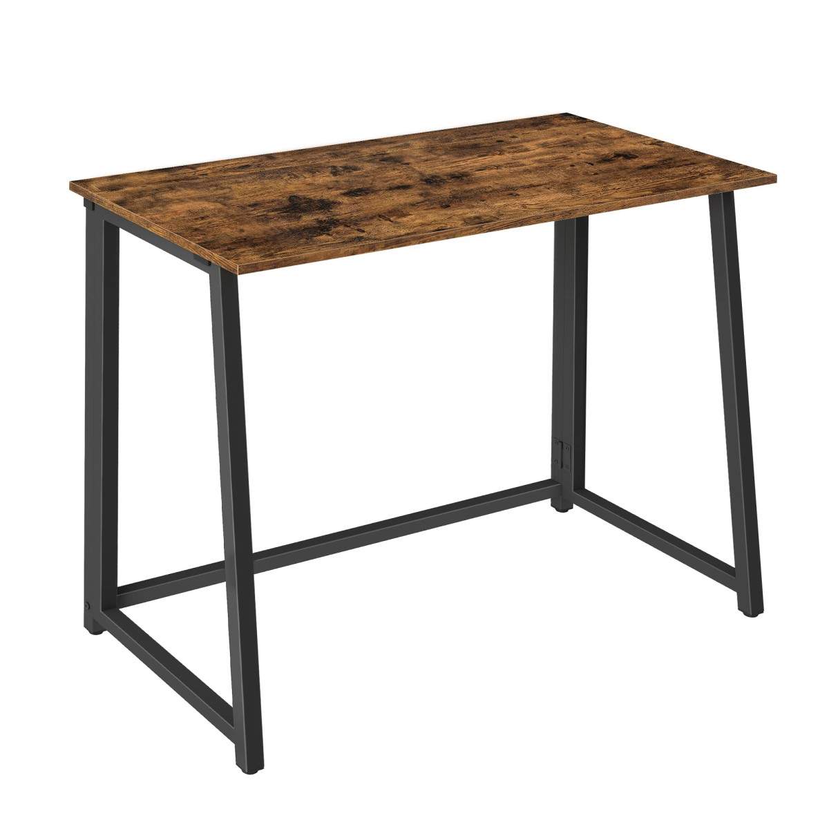 Sammenklappeligt computerbord i loftstil – metal, justerbart