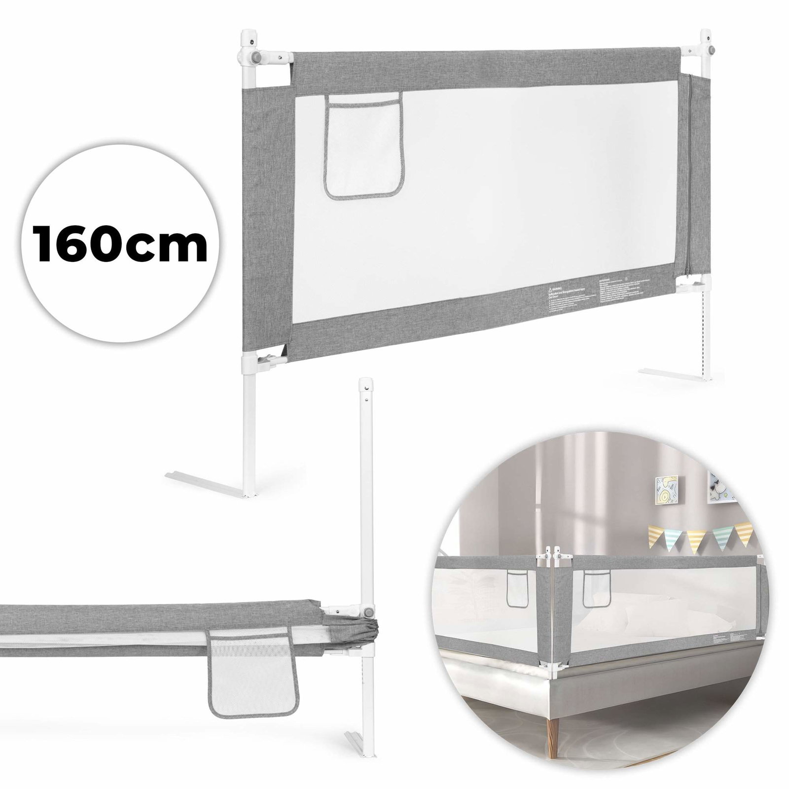 Sengehest 160 cm – Justerbar, åndbar mesh
