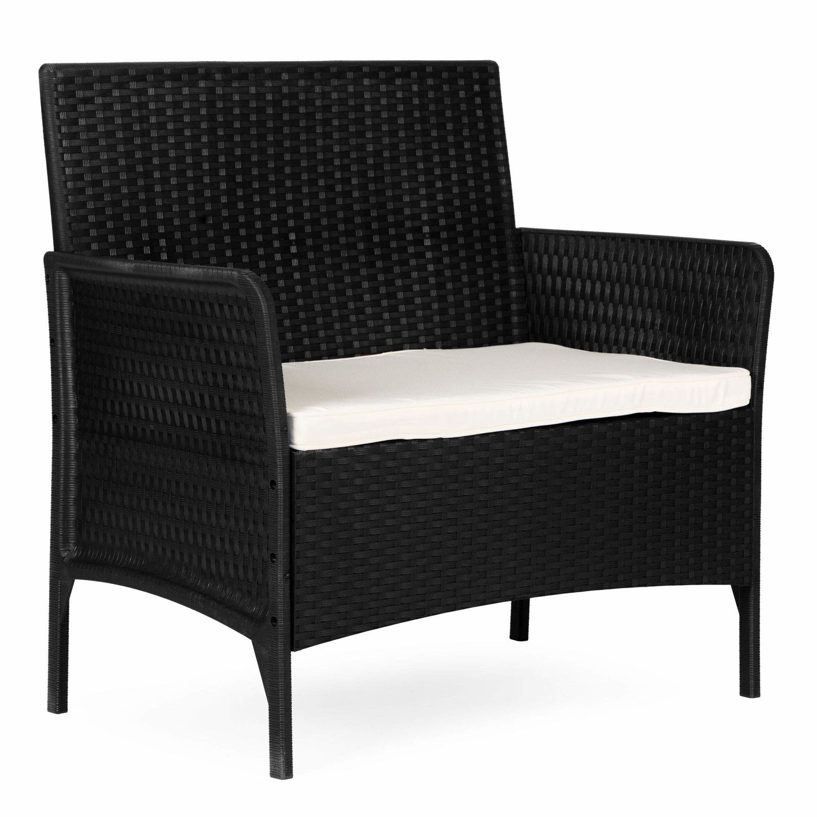 Tvåsits trädgårdssoffa med kuddar – väderbeständig | Hem & Hobby | Pryloteket