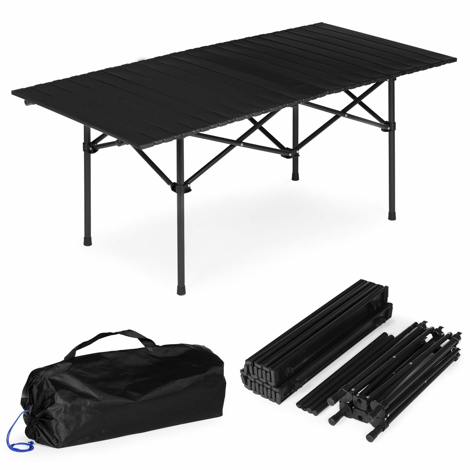 Hopfällbart campingbord 120x55 cm – Lätt och hållbart | Hem & Hobby | Pryloteket