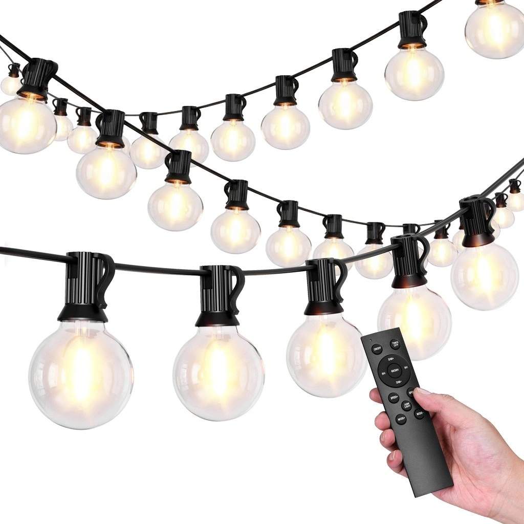 LED-ljusslinga för utomhusbruk, 15m, 25 glödlampor, 9 lägen | Hem & Hobby | Pryloteket
