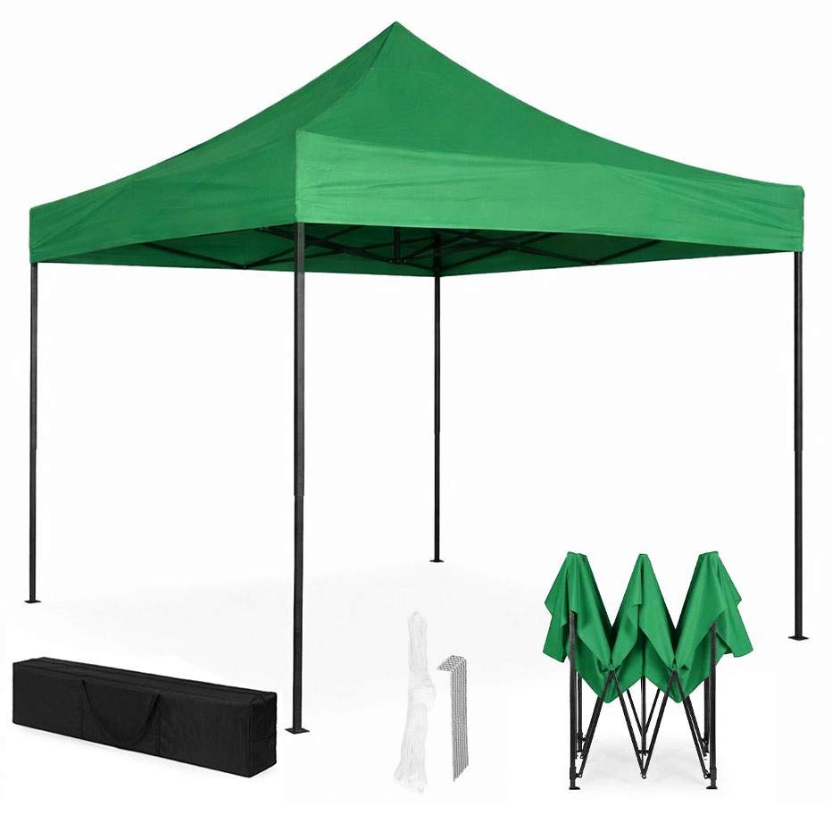 Automatisk havepavillontelt, 3x3m, regnafvisende