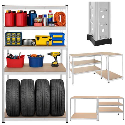 Stålförvaringsställ – 5 hyllor, 1 ton kapacitet, 180x100x60cm | Hem & Hobby | Pryloteket