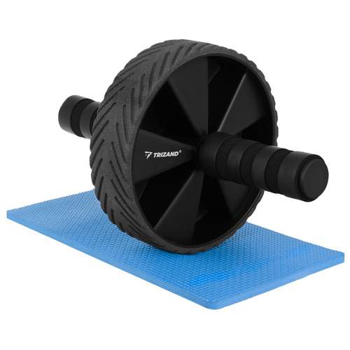 Ab-rulle med skridsikre håndtag og knæmåtte – 28 cm