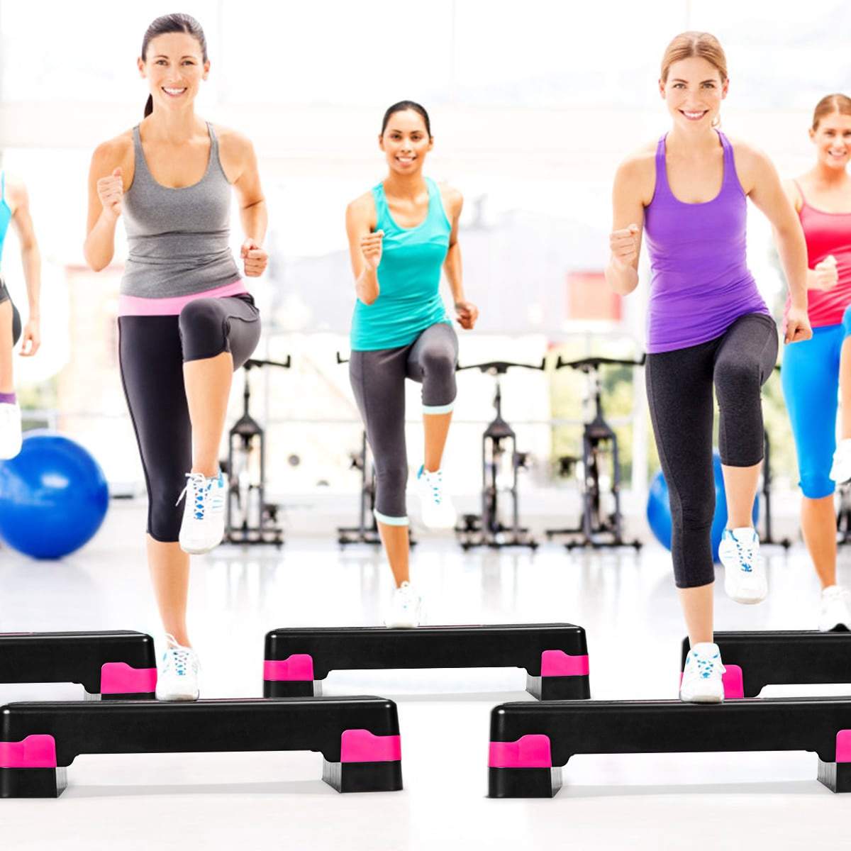 Justerbar aerobisk steppmaskin – 10/15 cm höjd, halkfri | Hem & Hobby | Pryloteket