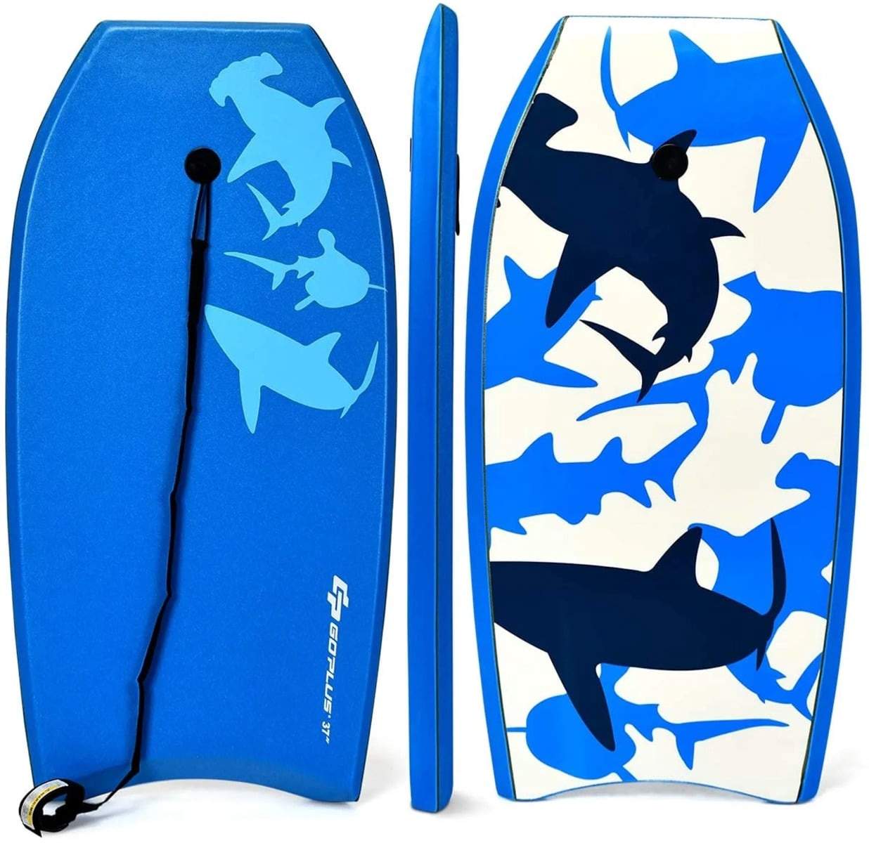 Blåt bodyboard 83x47 cm – Let, høj hastighed