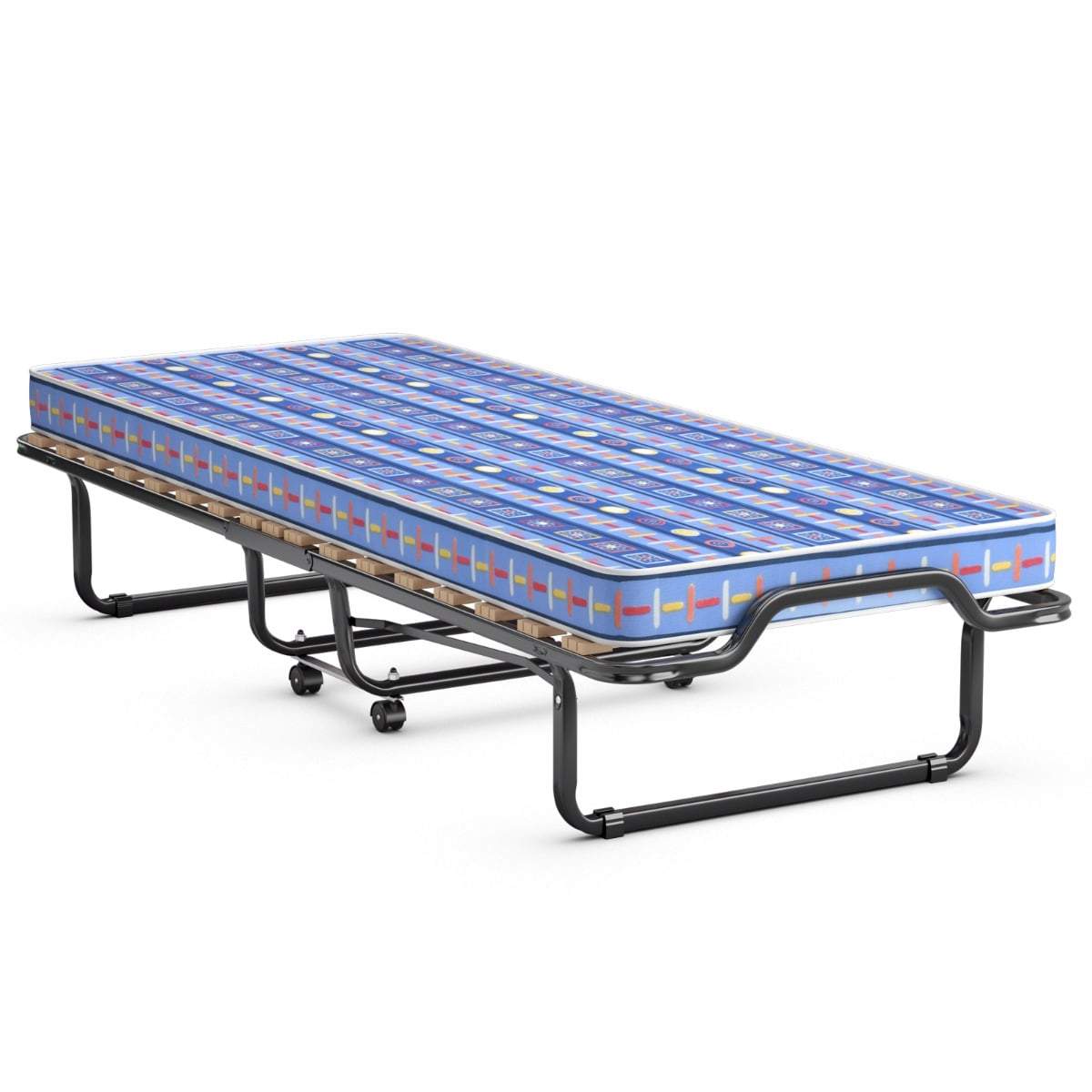 Sammenklappelig gæsteseng med memory foam madras – 80x200 cm