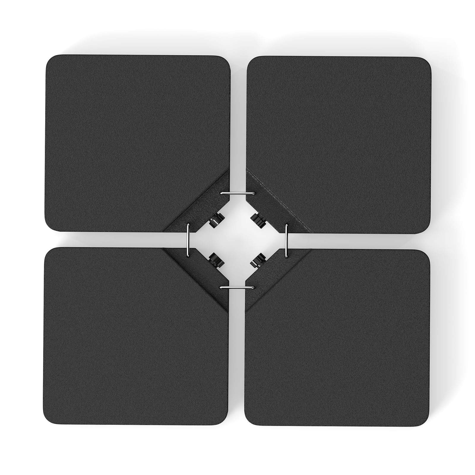 Fyldbar paraplyfod – 60 liters kapacitet, HDPE, sort