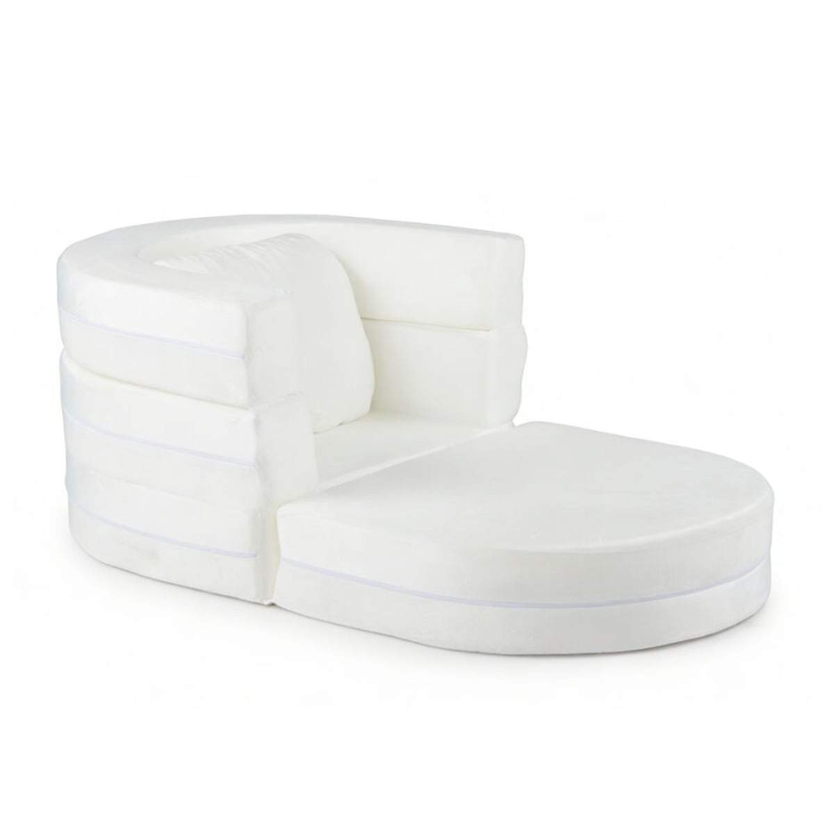 3-i-1 barnbäddsoffa – mjuk velour, tvättbara överdrag | Hem & Hobby | Pryloteket