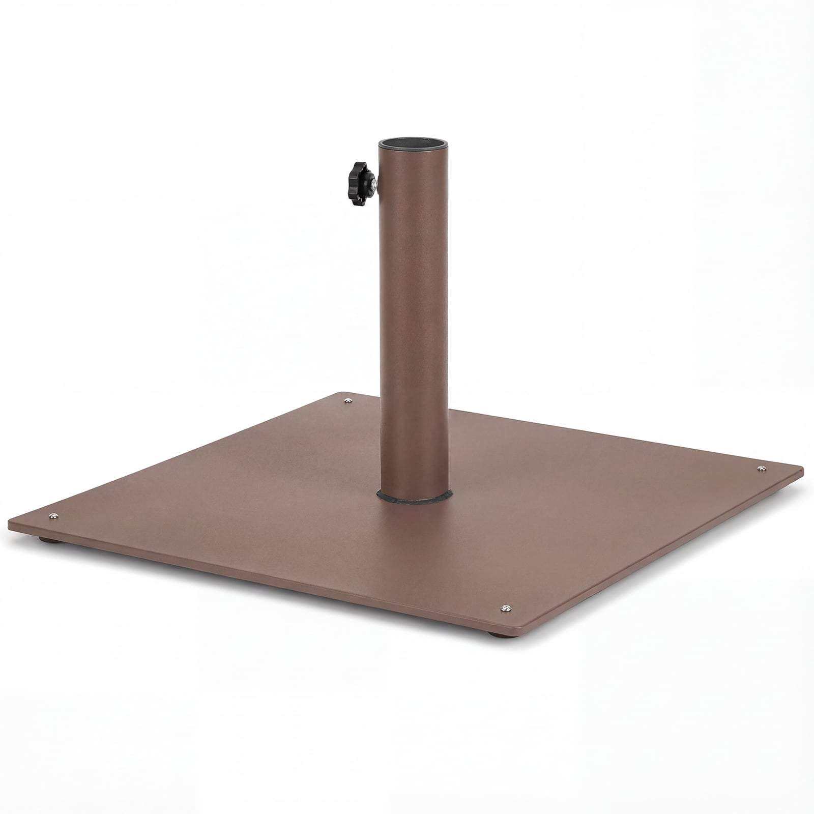 Udendørs paraplystativ, 50 cm firkantet, justerbar base