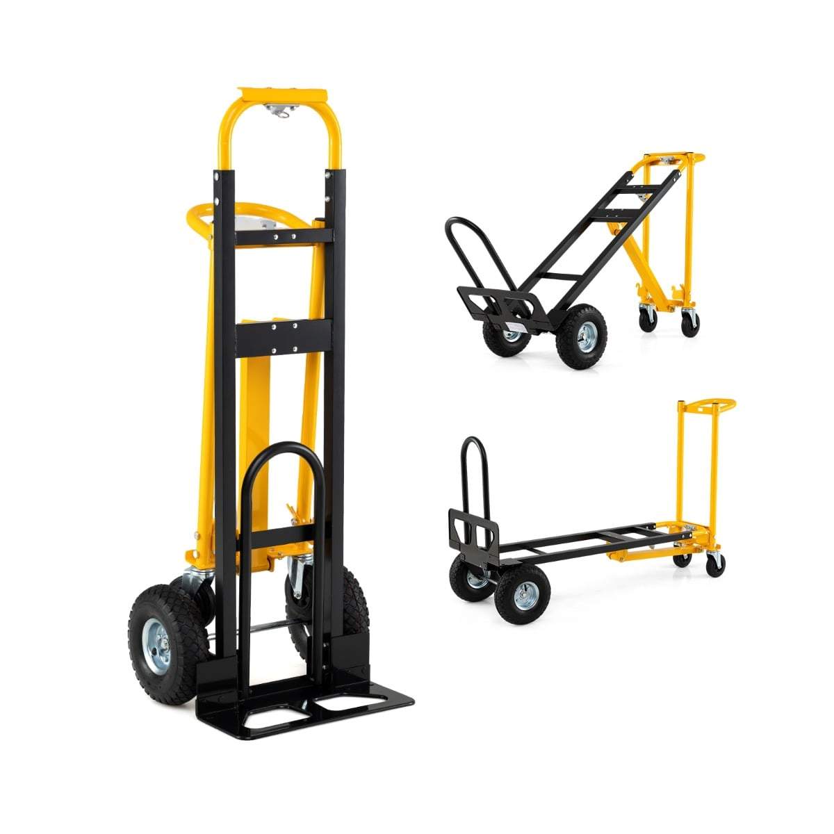 3-i-1 hopfällbar säckvagn med luftfyllda hjul – 136 kg kapacitet | Hem & Hobby | Pryloteket