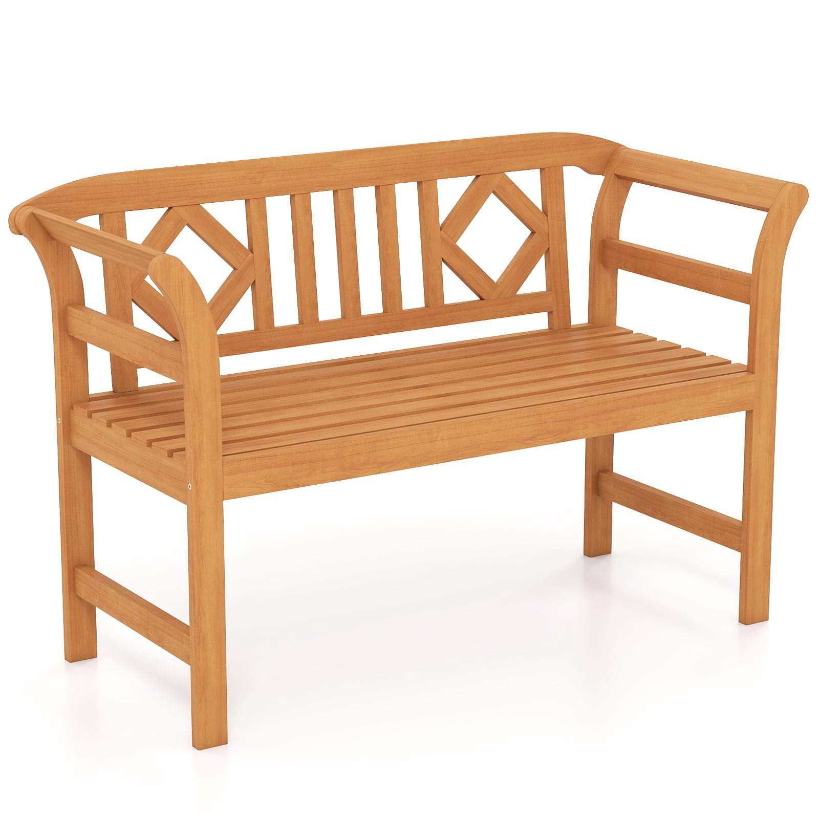 Havebænk i akacietræ – 2-personers, 360 kg kapacitet