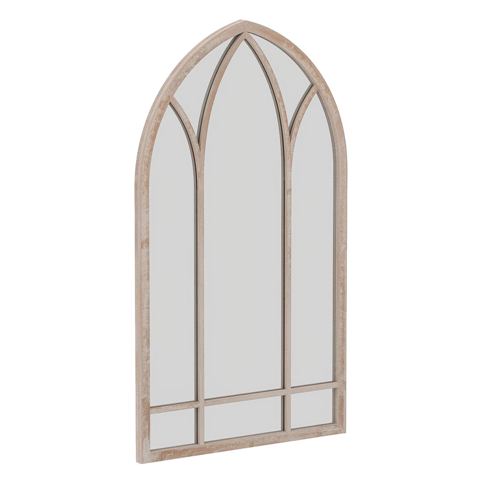 Väggspegel i lantlig stil – grå, 83 x 48 cm | Hem & Hobby | Pryloteket