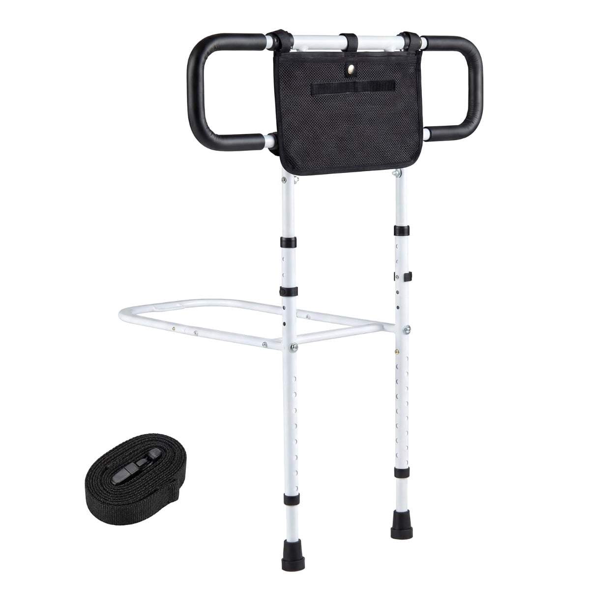 Sammenklappelig sengehest til seniorer – justerbar, med opbevaring