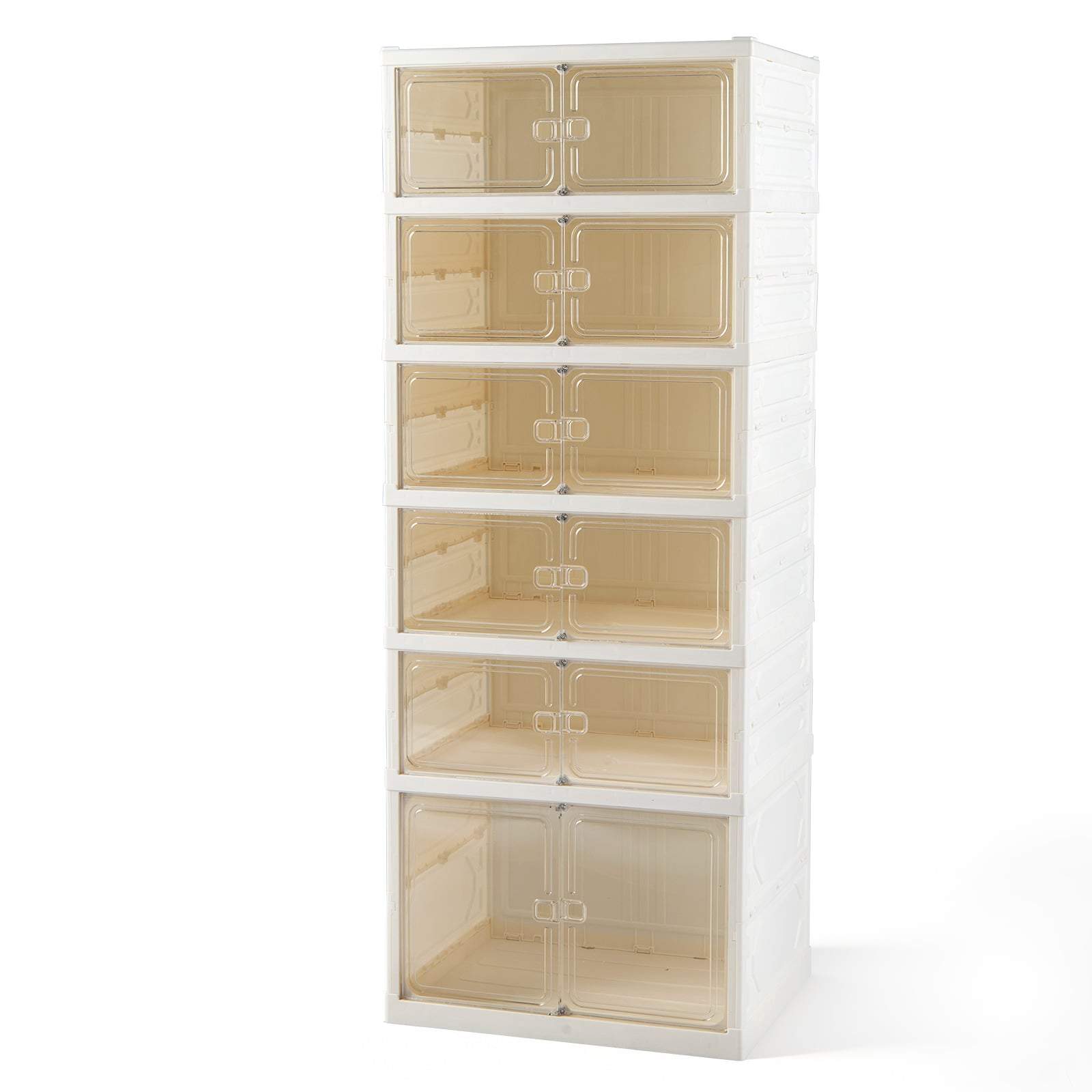 6-etagers skoskab med magnetiske døre – Plads til 12 par