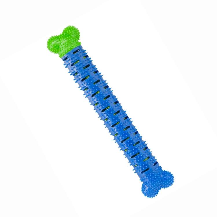 Hundetyggelegetøj – Stor gummitandbørste og tandkødsmassageapparat