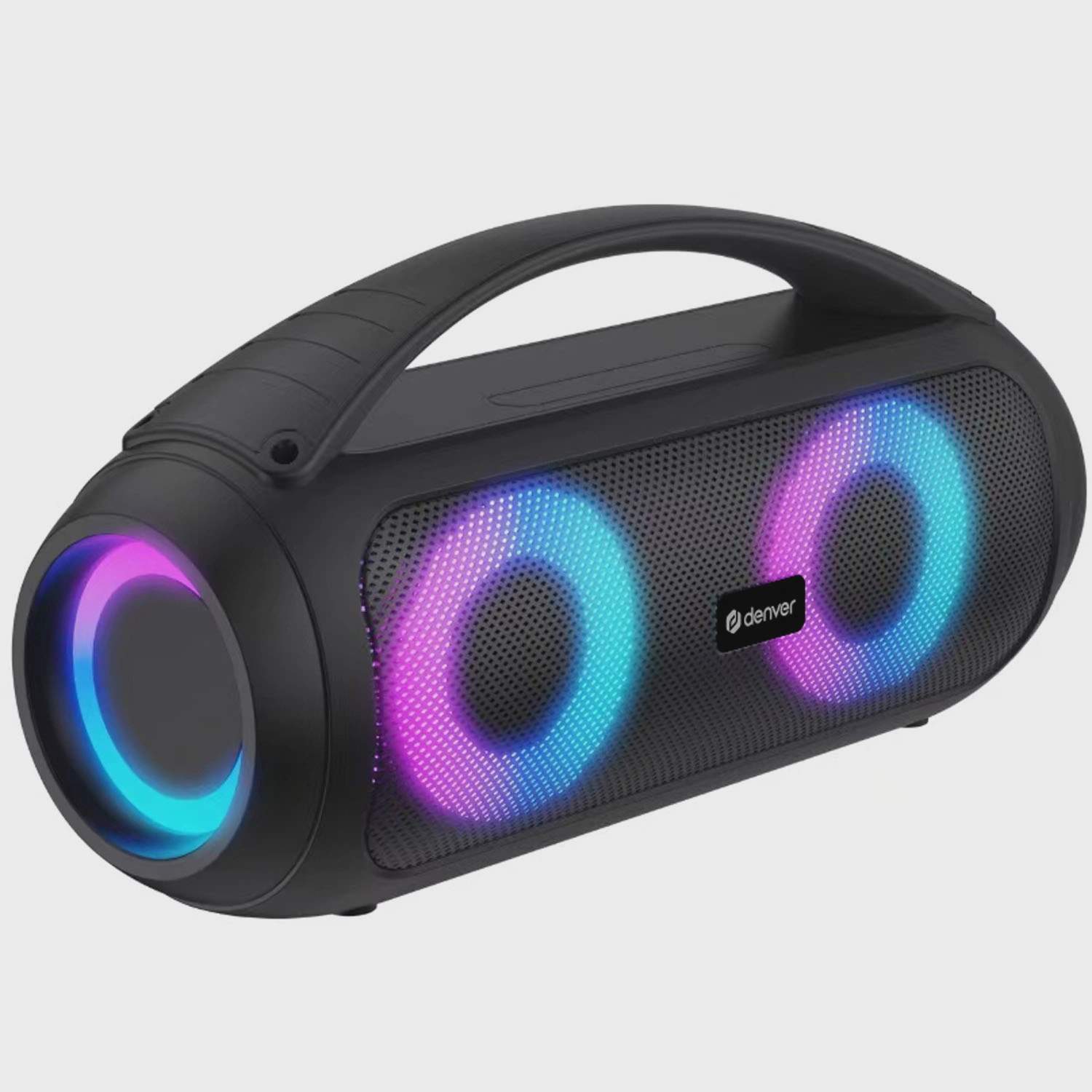 Bluetooth-højttaler 2x20W RMS, genopladelig, lyseffekter billede