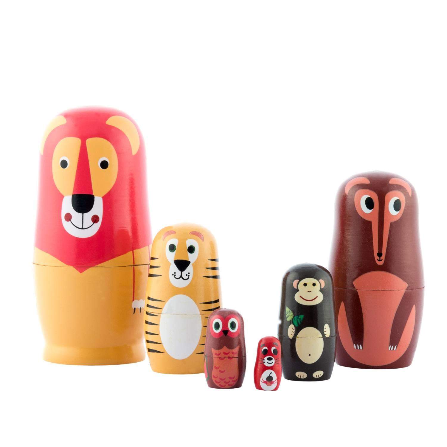 Matryoshka Dyr i Træ