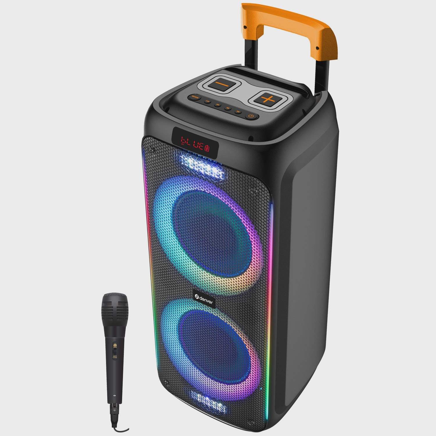 Bluetooth-högtalare 2x8"" bashögtalare, LED-lampor, 60W batteri | Hem & Hobby | Pryloteket