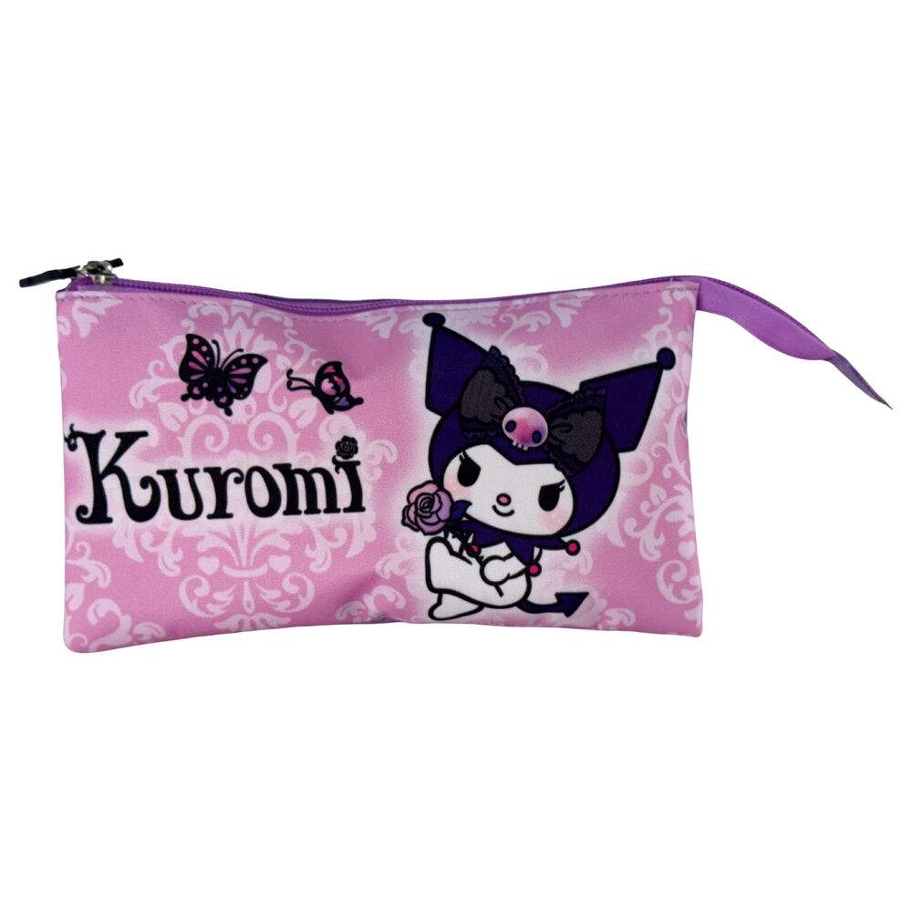 Hello Kitty Kuromi Lilla tredobbelt penalhus