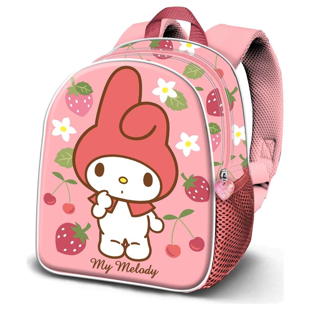 Hello Kitty My Melody Fruits 3D-ryggsäck 31 cm | Hem & Hobby | Pryloteket