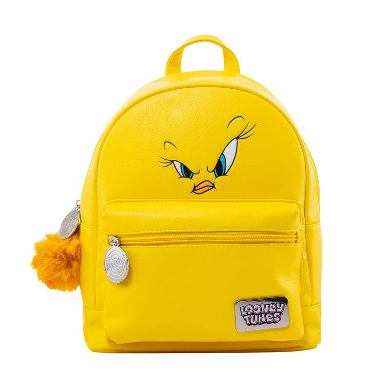 Tweety Rygsæk 29cm – PU, Lommer, Nylonforing