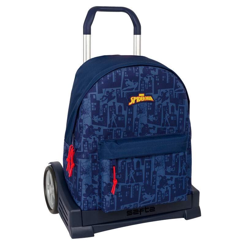 Spiderman Trolley Rygsæk 42cm – Ergonomiske & Lydløse Hjul