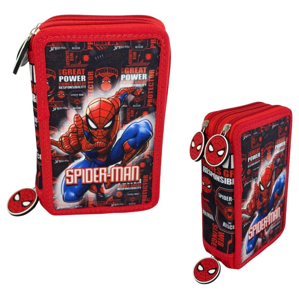 Marvel Spiderman Hero tredobbelt penalhus
