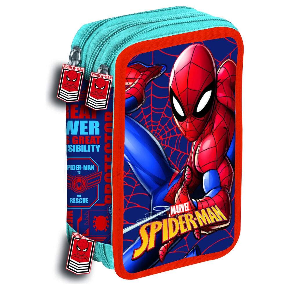 Marvel Spiderman Web trippelpennfodral