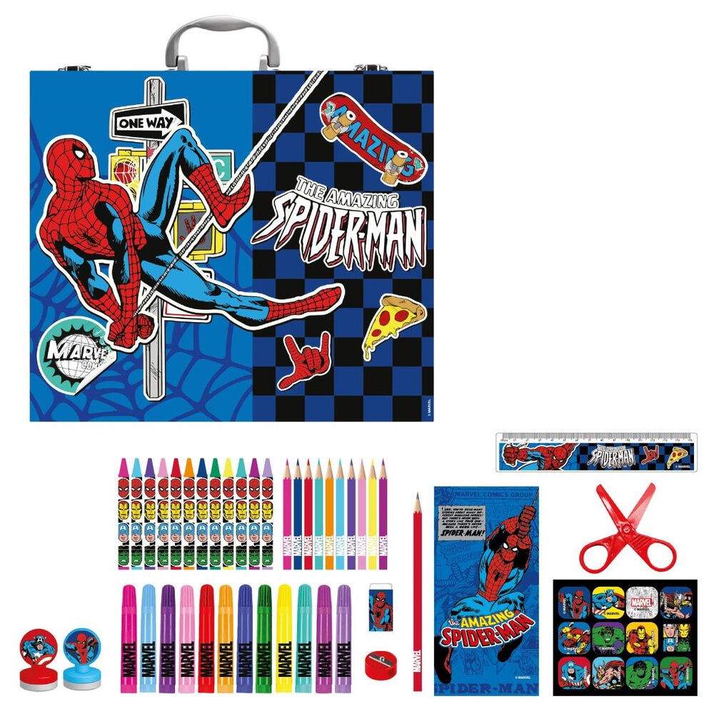 Marvel Spiderman målarbokfodral | Hem & Hobby | Pryloteket