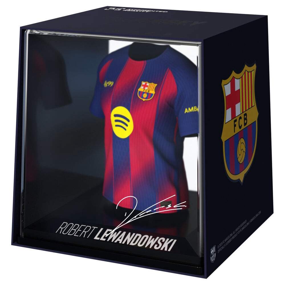 FC Barcelona Lewandowski mini t-shirt figur | Hem & Hobby | Pryloteket