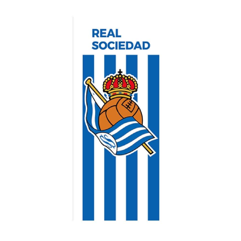 Real Sociedad F.C. bomullsstrandhandduk | Hem & Hobby | Pryloteket