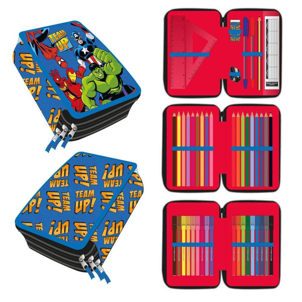 Marvel Avengers trippelpennfodral | Hem & Hobby | Pryloteket