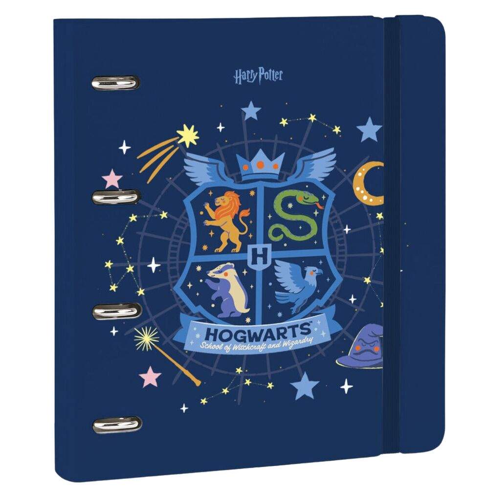 Harry Potter 4-ringsbind, 32x27,5 cm, polypropylenomslag