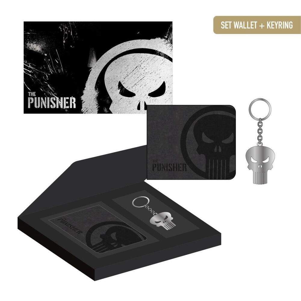 Marvel The Punisher-mappesæt med gaveæske