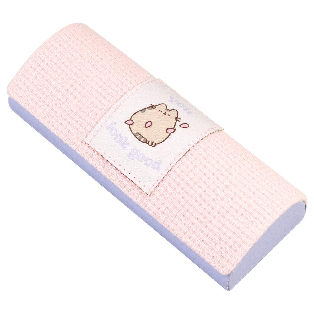 Brilleetui med broderet design og mikrofiberklud