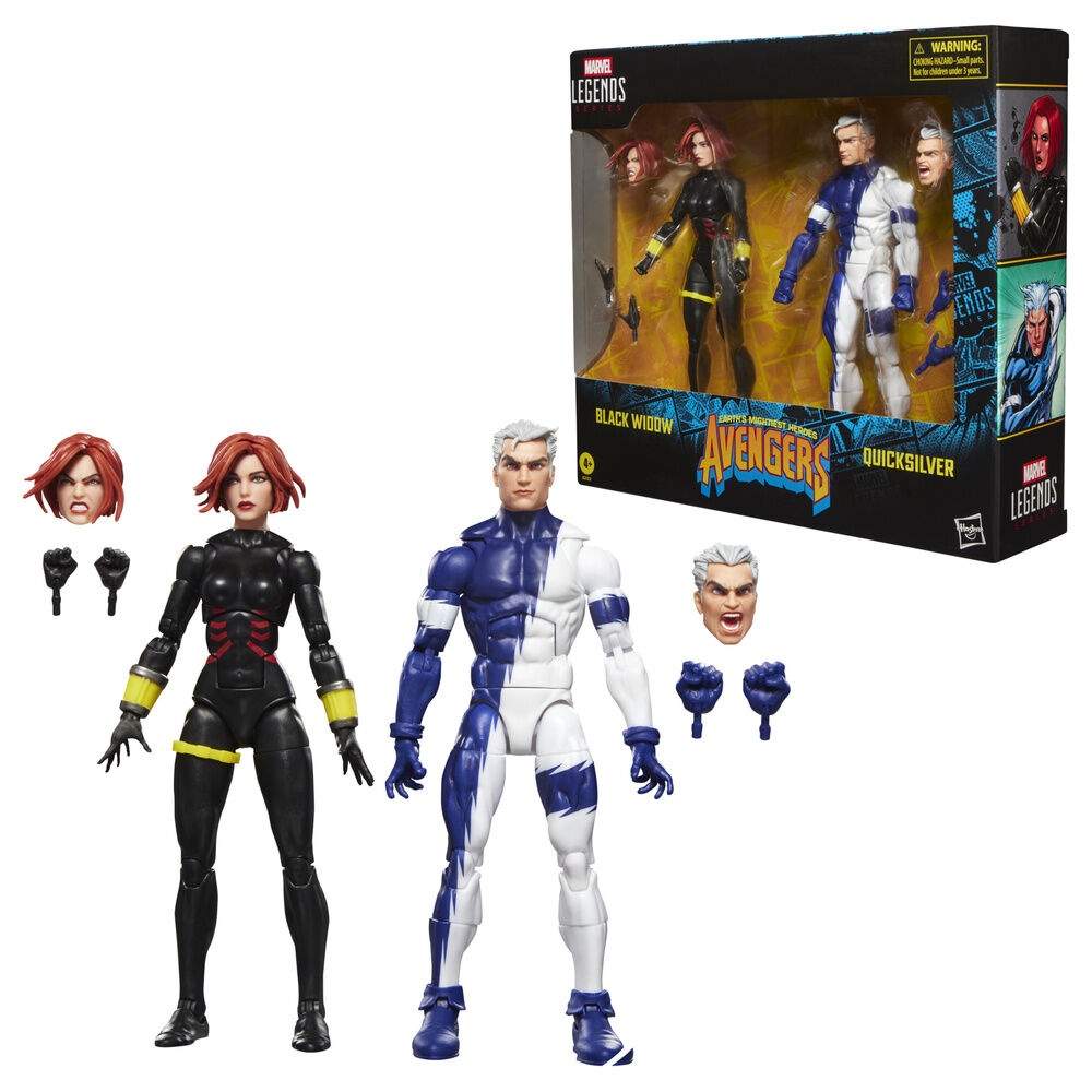 Marvel Avengers Black Widow & Quicksilver figurer 15 cm