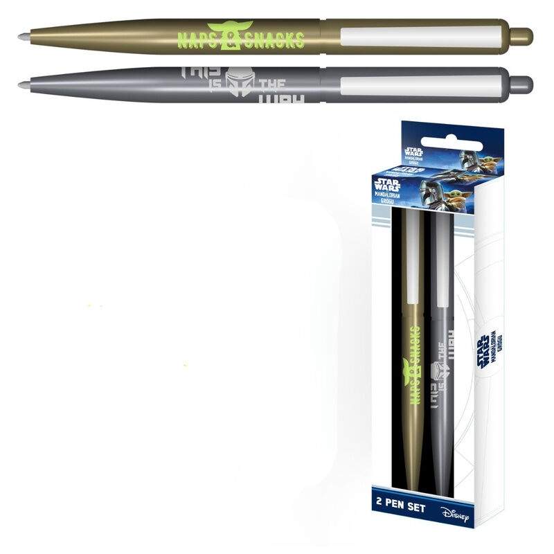 Star Wars The Mandalorian sæt med 2 kuglepenne