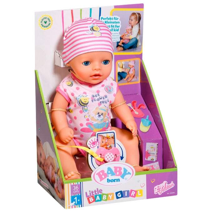 Interaktiv babydocka 36 cm – Dricker, kissar, badar och mer | Hem & Hobby | Pryloteket