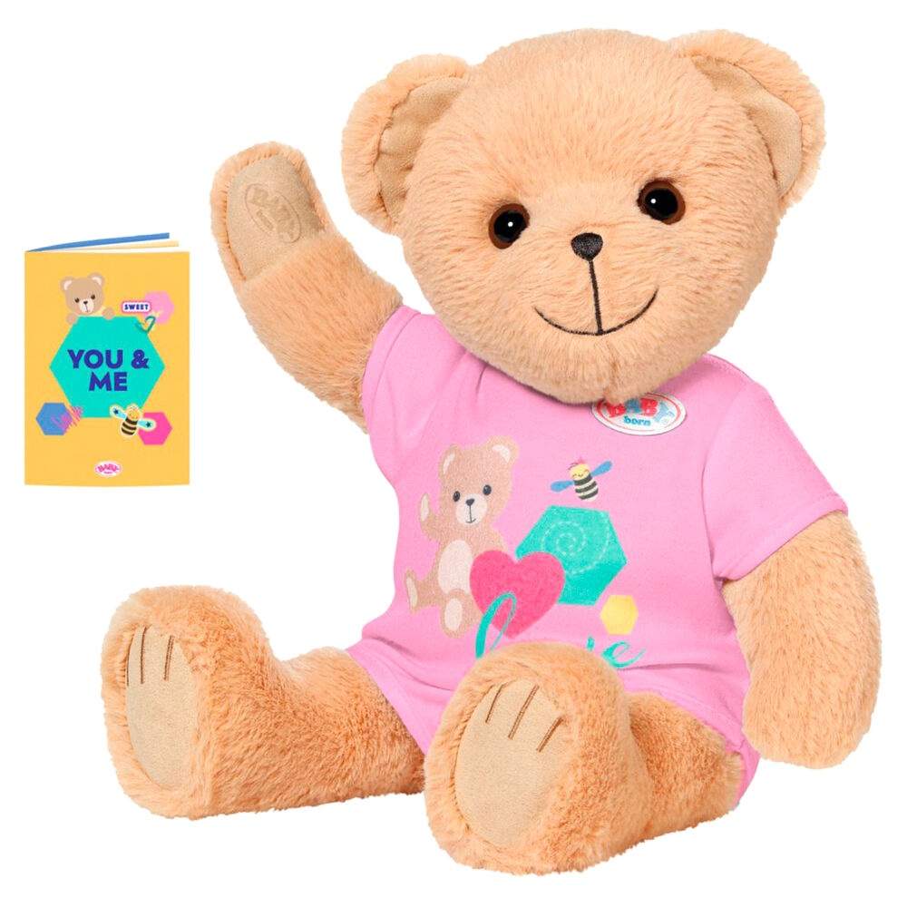 Baby Born Rosa Björn Plyschdocka – 36 cm, Rörliga Lemmar | Hem & Hobby | Pryloteket