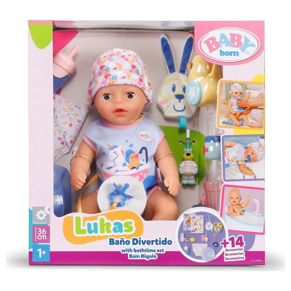 Babydocka Lukas 36cm – Dricker, Badar, 14 Tillbehör | Hem & Hobby | Pryloteket