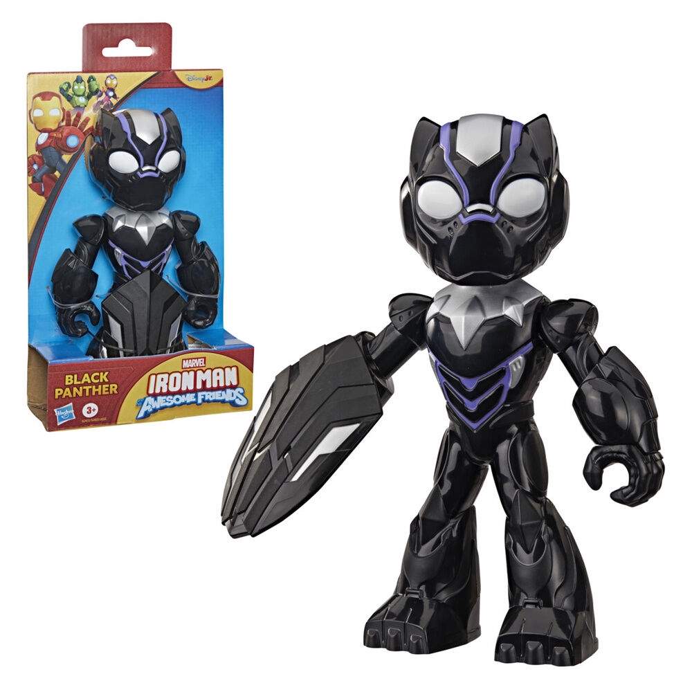 Marvel Iron Man og hans fantastiske venner Black Panther figur 22 cm