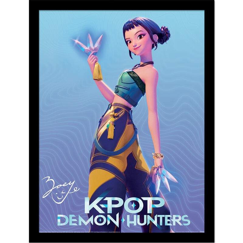 KPop Demon Hunters Zoey Indrammet tryk